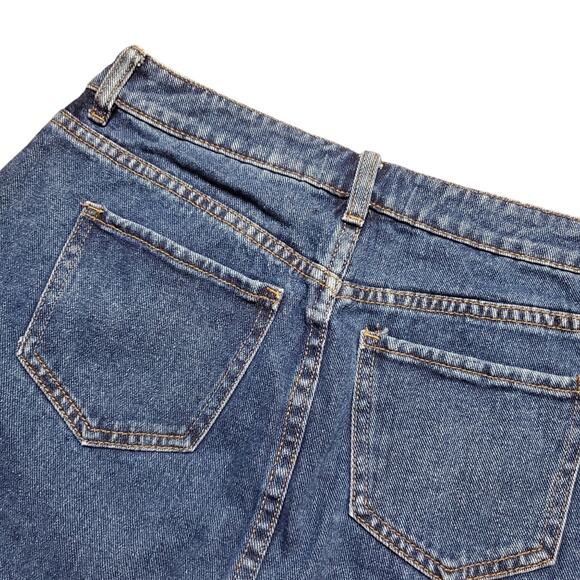 Pacsun Denim Micro Mini Skirt Side Stripe Varsity 100% Cotton Women's Size 28 - Picture 3 of 13